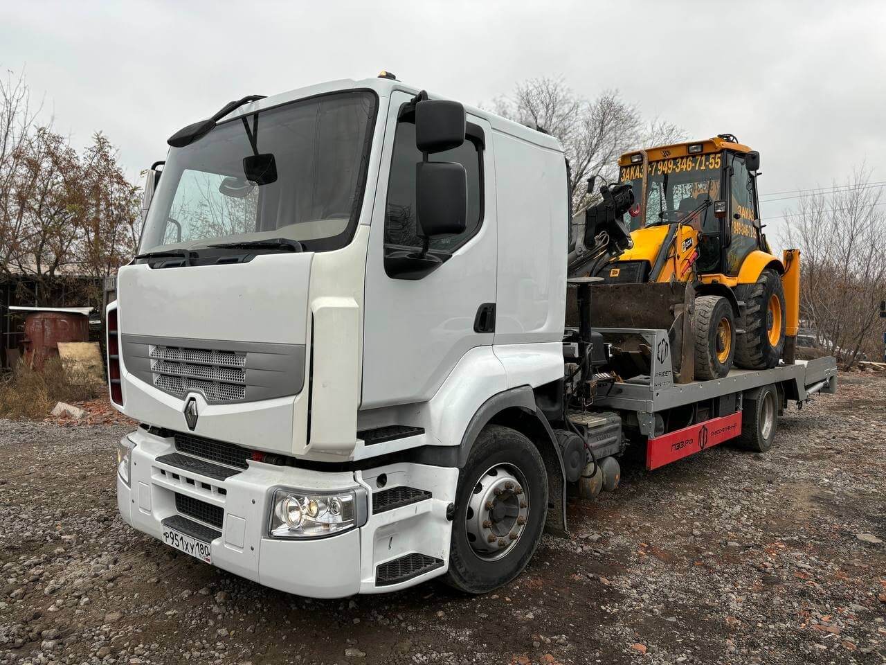 Грузовой эвакуатор-манипулятор RENAULT PREMIUM 450 DXI 5т 10м 12т